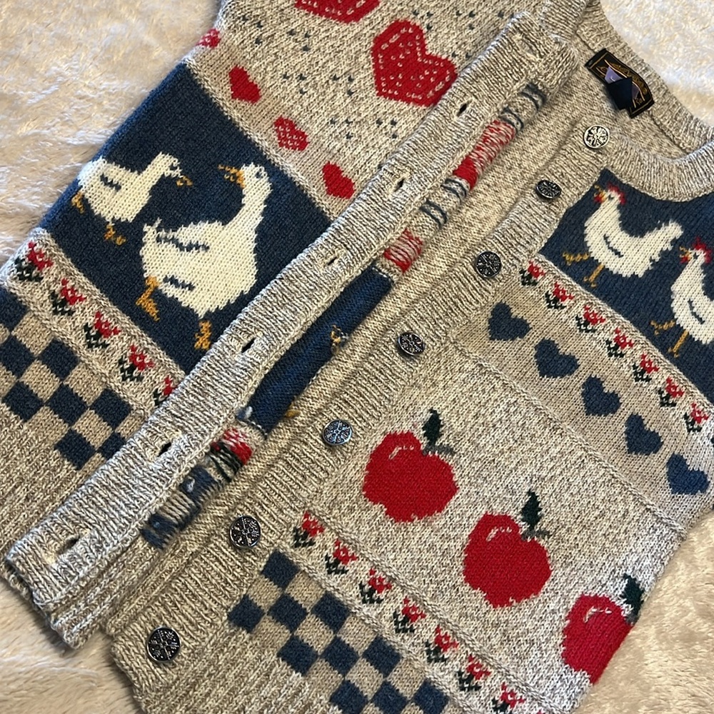 πHPπ EDDIE BAUER Farm Love Cardigan - Picture 7 of 12